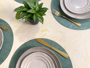 Green Round Placemat