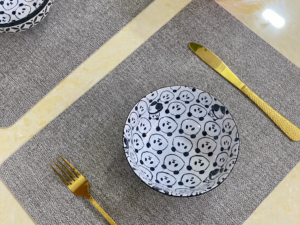 Grey Rectangle Placemat