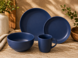Navy Blue Dinner Set