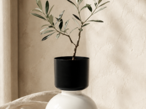 Nordic Black and White Vase