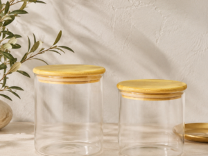 Bamboo Top Round Canister