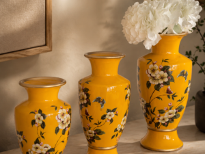 Yellow Floral Vase